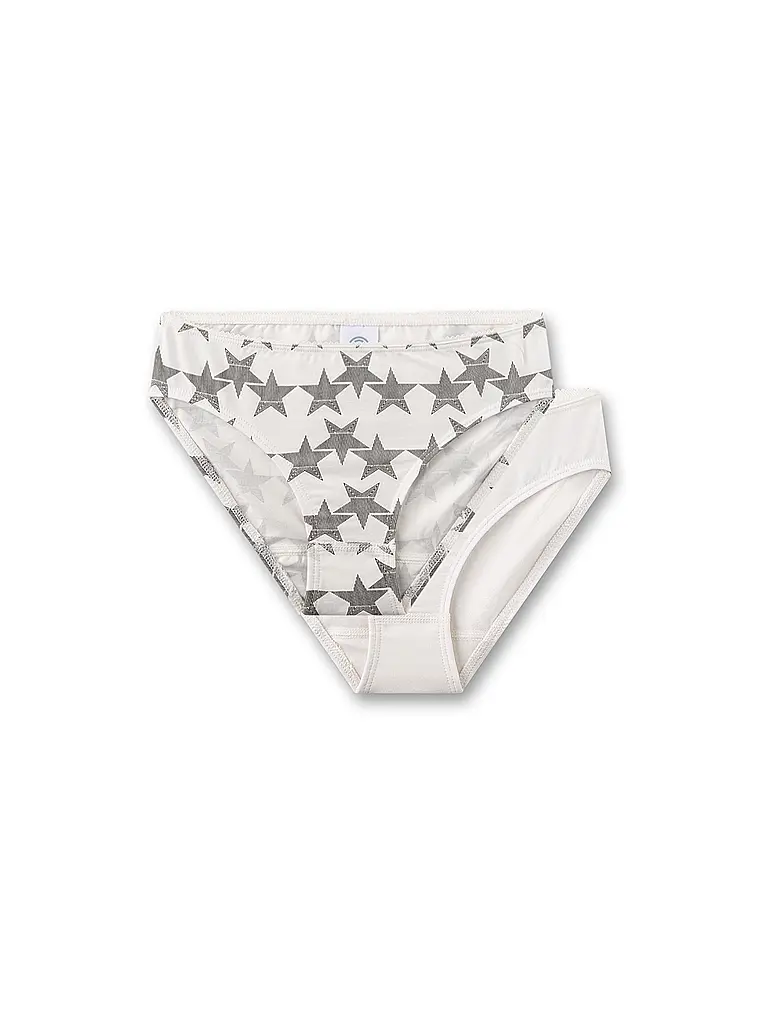 SANETTA | Slip da bambina confezione da 2 pz. white pebb | Crema