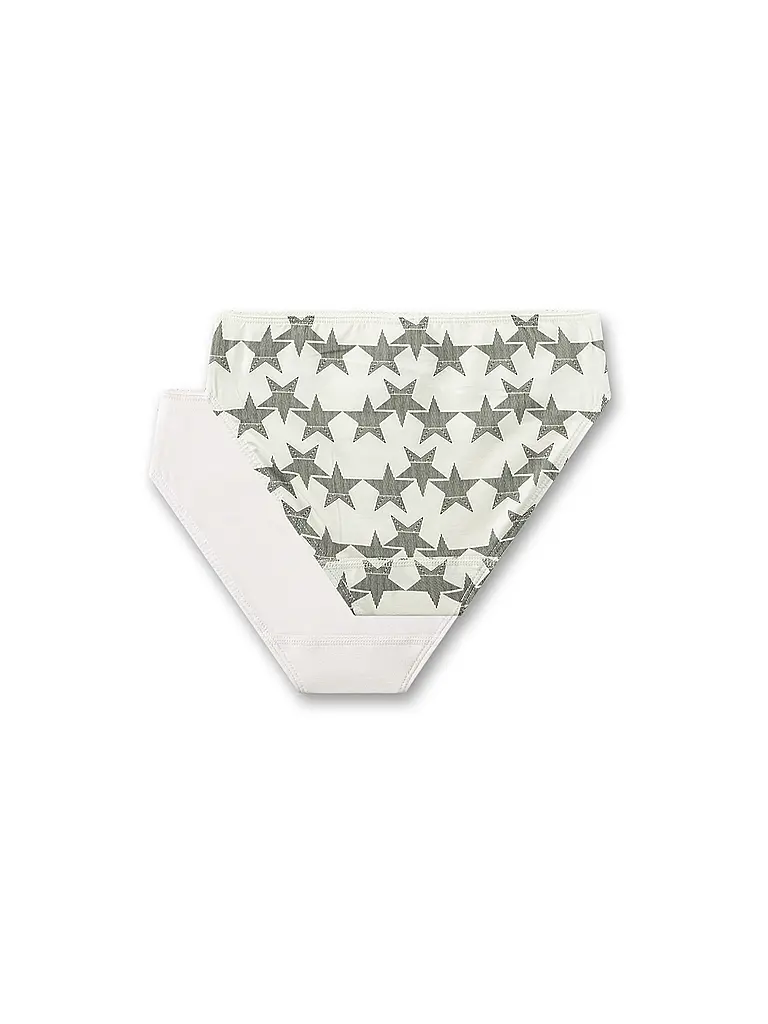 SANETTA | Slip da bambina confezione da 2 pz. white pebb | 