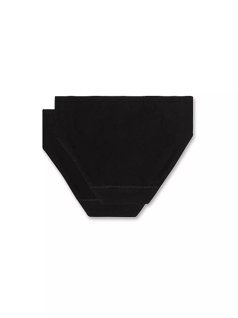 SANETTA | Slip da bambina confezione da 2 super nero | 