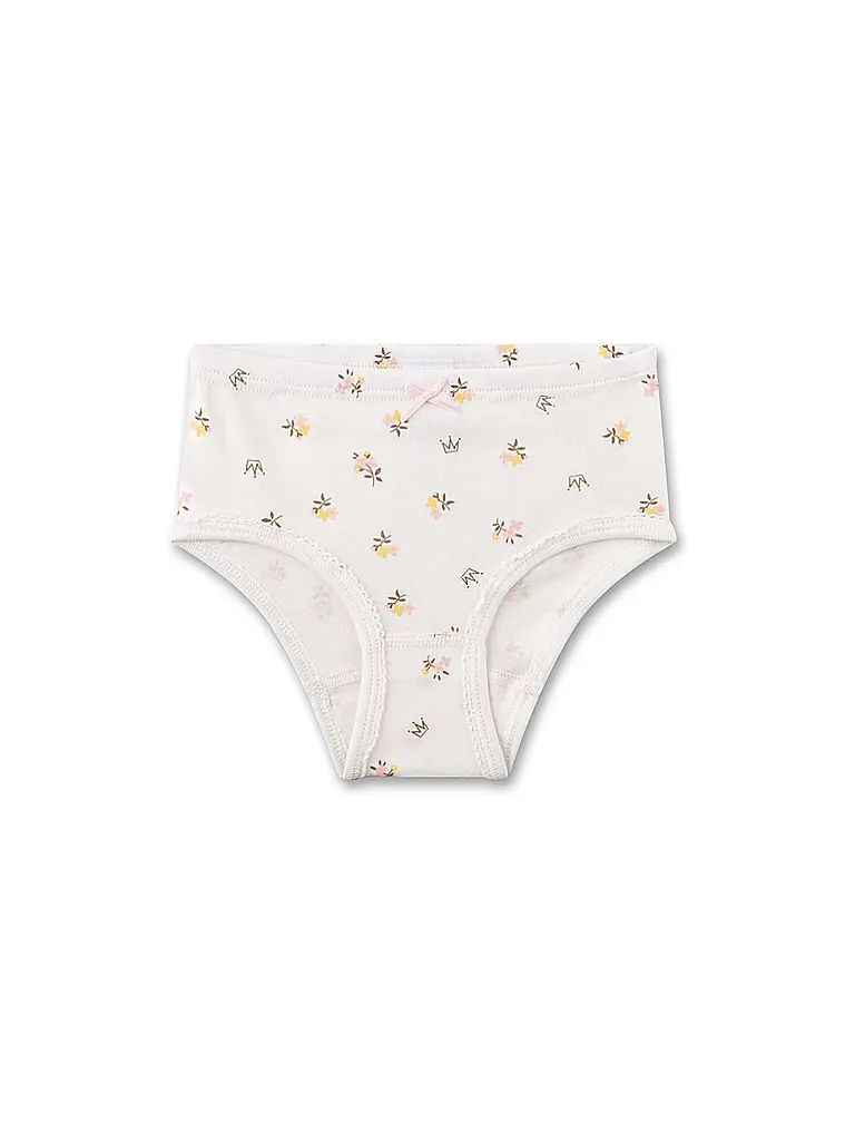 SANETTA | Slip da bambina confezione da 2 white pebb | Crema