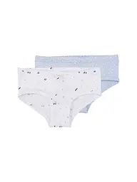 SANETTA | Slip da ragazza, confezione da 2, bianco | Bianco