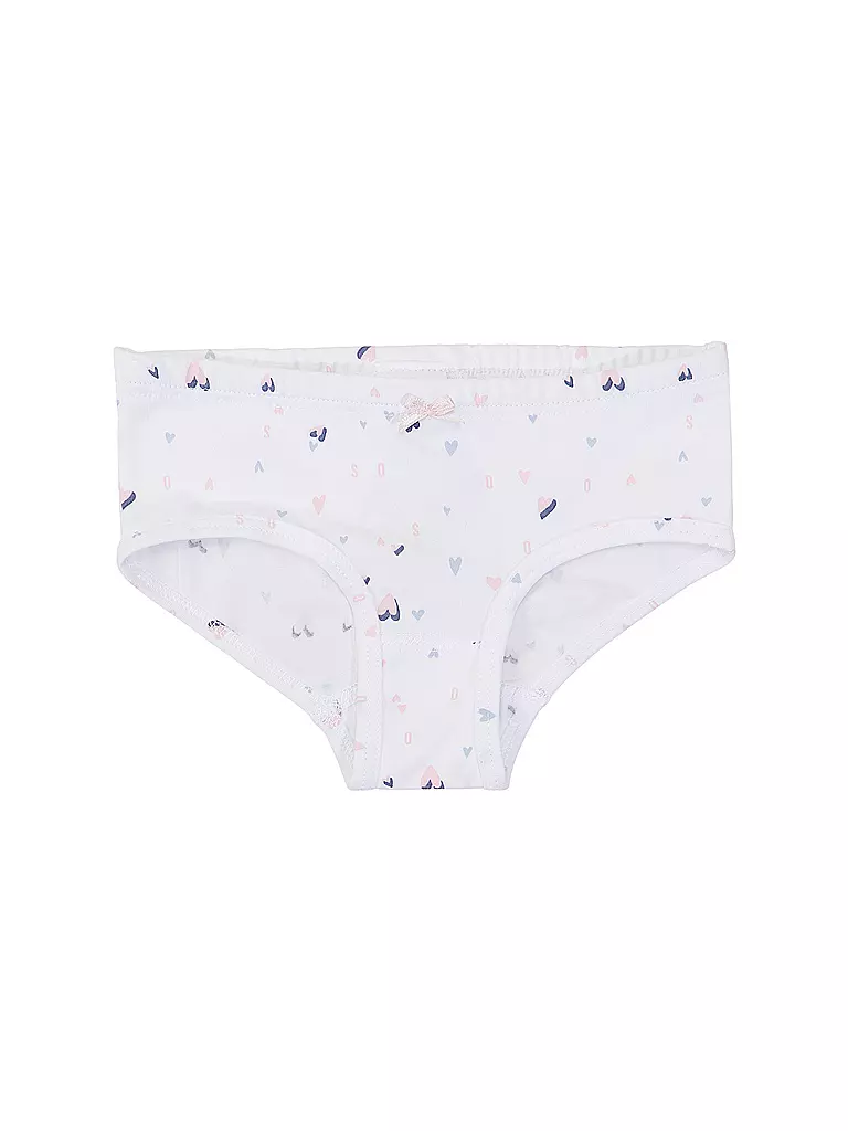 SANETTA | Slip da ragazza, confezione da 2, bianco | Bianco