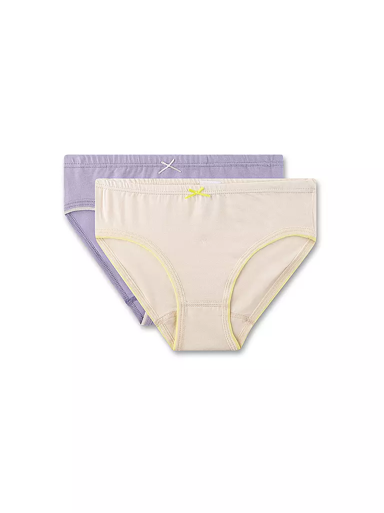 SANETTA | Slip da ragazza, confezione da 2, sabbia | Crema