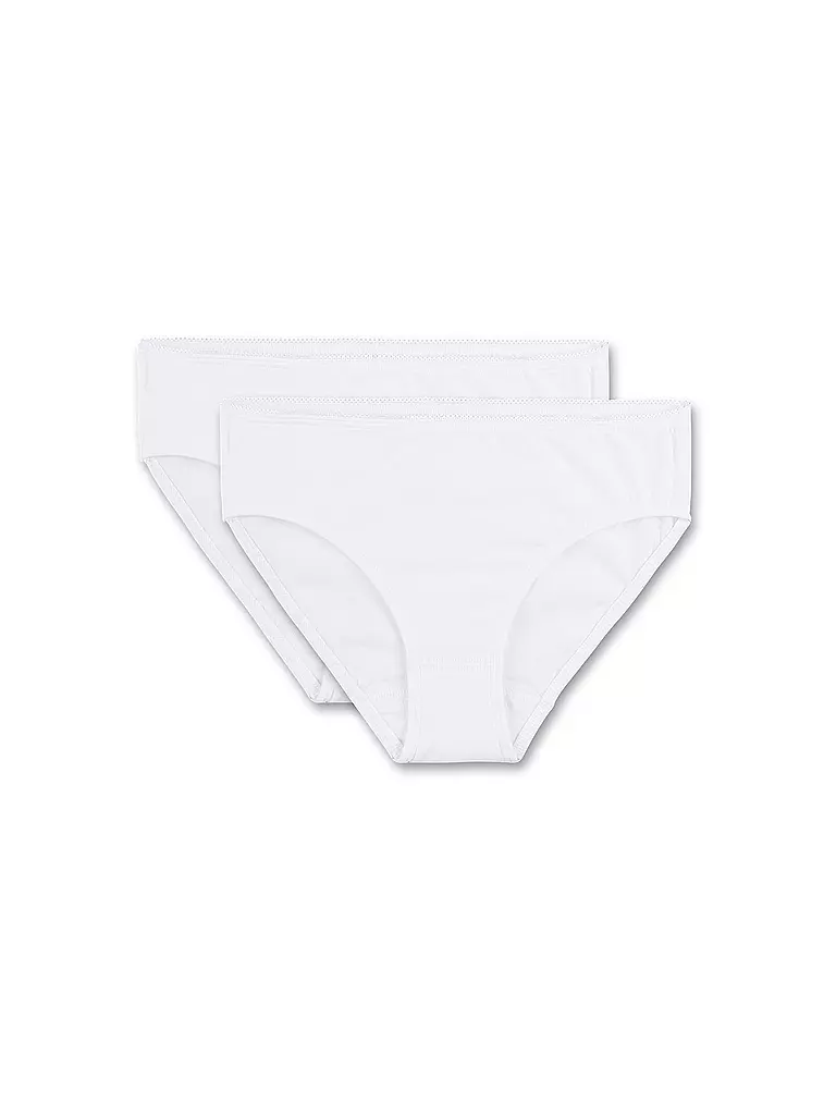 SANETTA | Slip da ragazza confezione da 2 bianco | Bianco