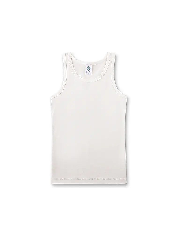 SANETTA | Top da ragazza - Canottiera confezione da 2 white pebb | 