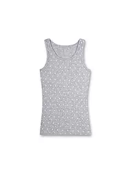 SANETTA | Top da ragazza - Canottiera grigio chiaro mélange | Grigio chiaro
