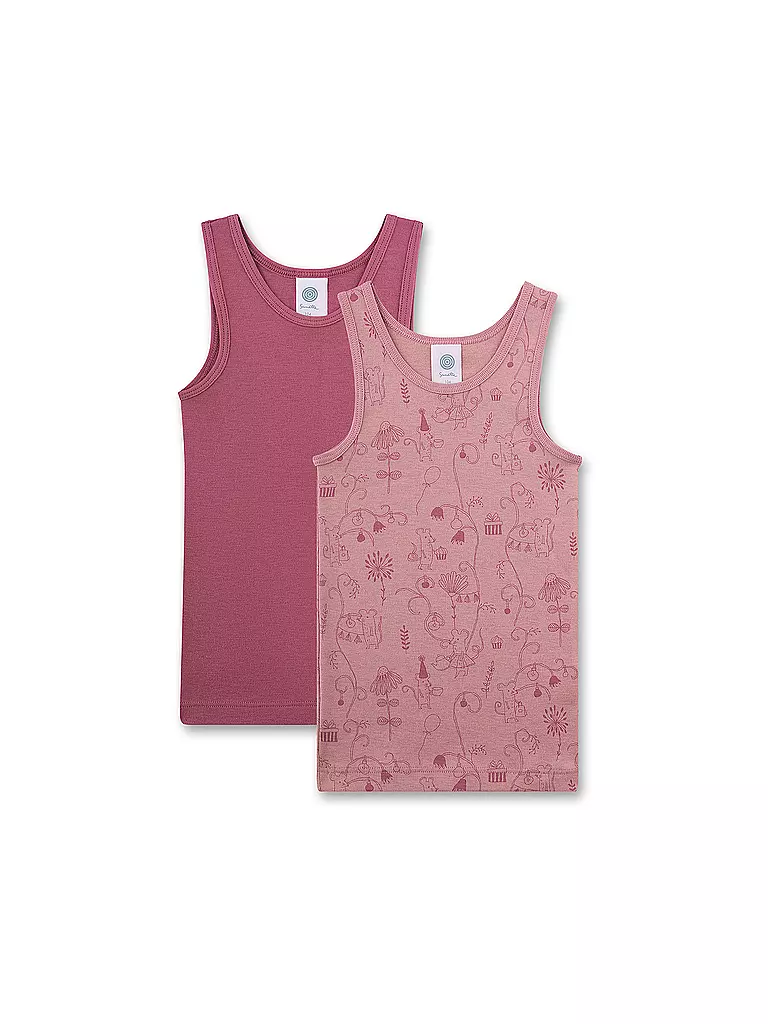 SANETTA | Top da ragazza confezione da 2 pz. rosa scuro | Rosa