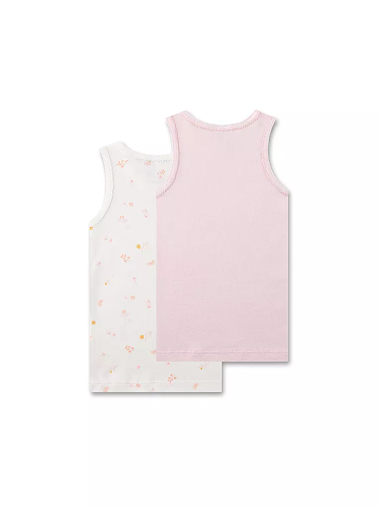 SANETTA | Top da ragazza confezione da 2 pz. white pebb | 