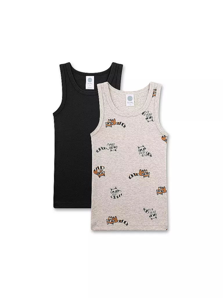 SANETTA | Top da ragazzo confezione da 2 nature mel | Grigio