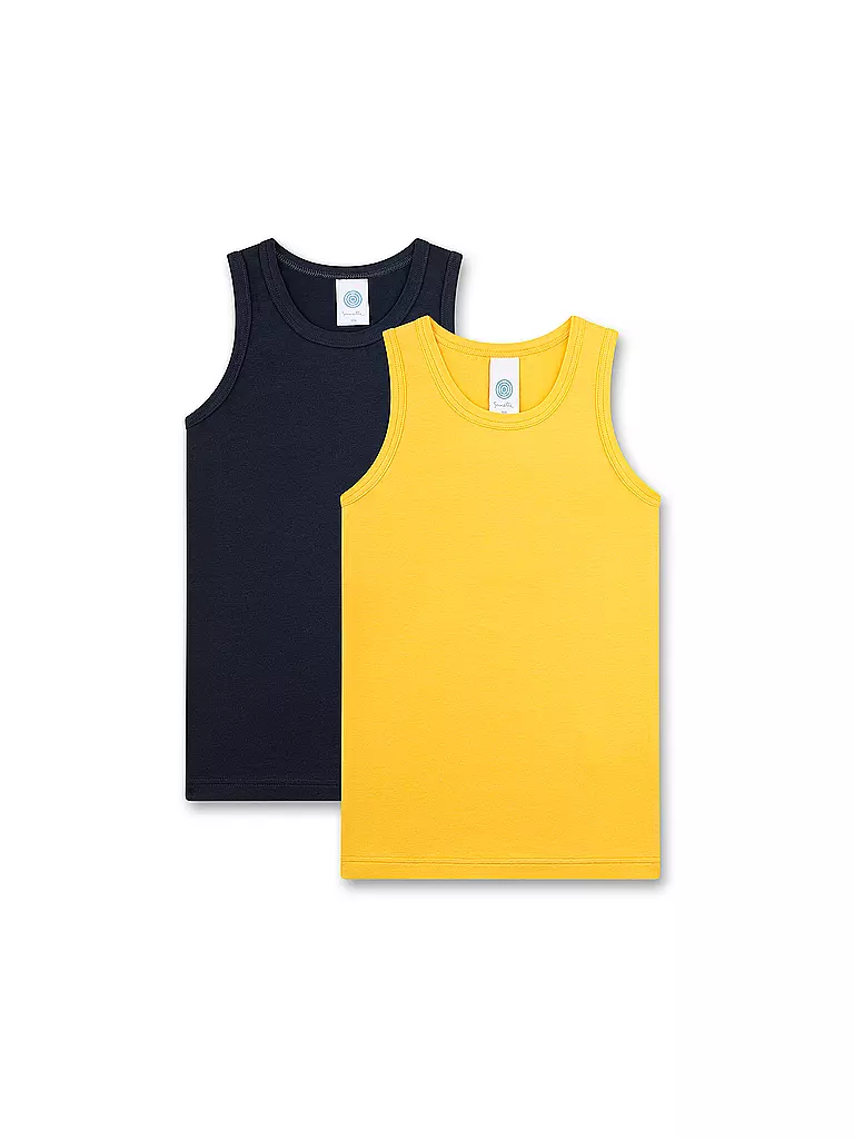 SANETTA | Top da ragazzo confezione da 2 pz. giallo dorato | Giallo