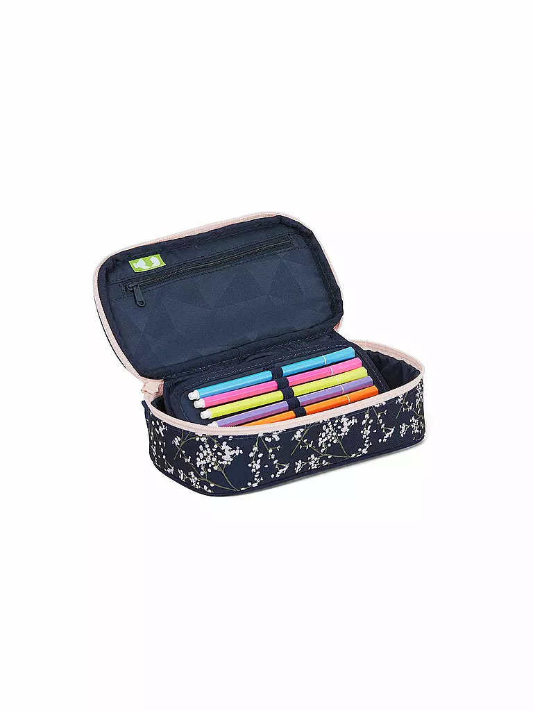 SATCH | Astuccio Schlamperbox Blommy Breeze | Blu scuro