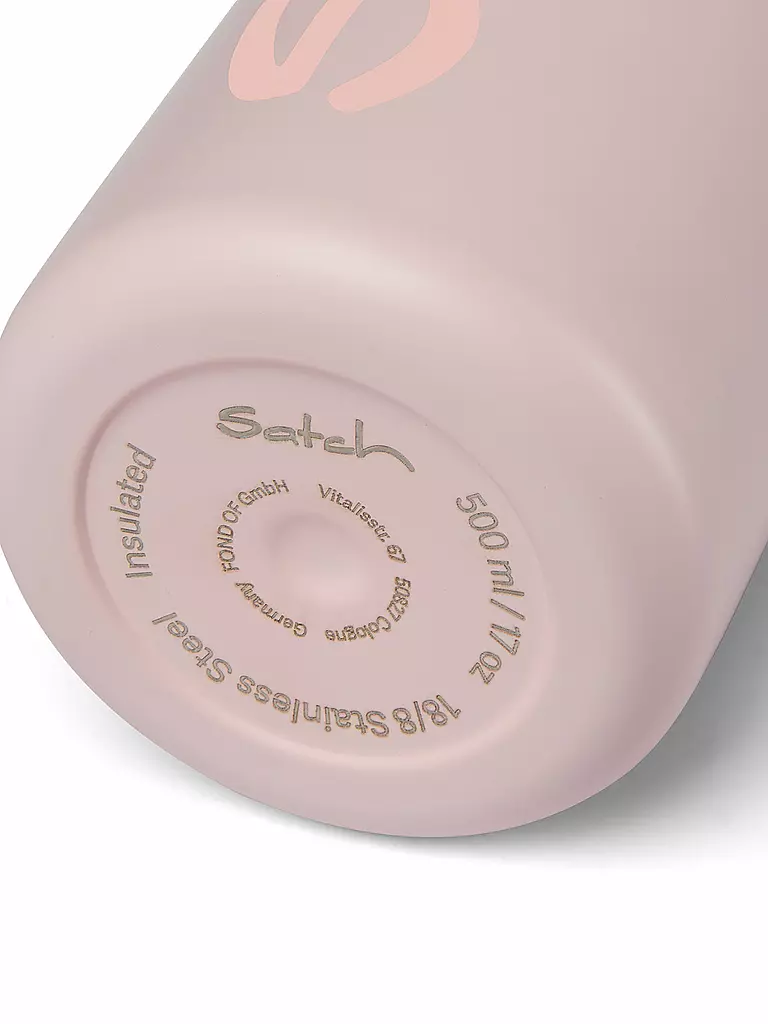 SATCH | Borraccia 0,5 l in acciaio inox rosa | Rosa