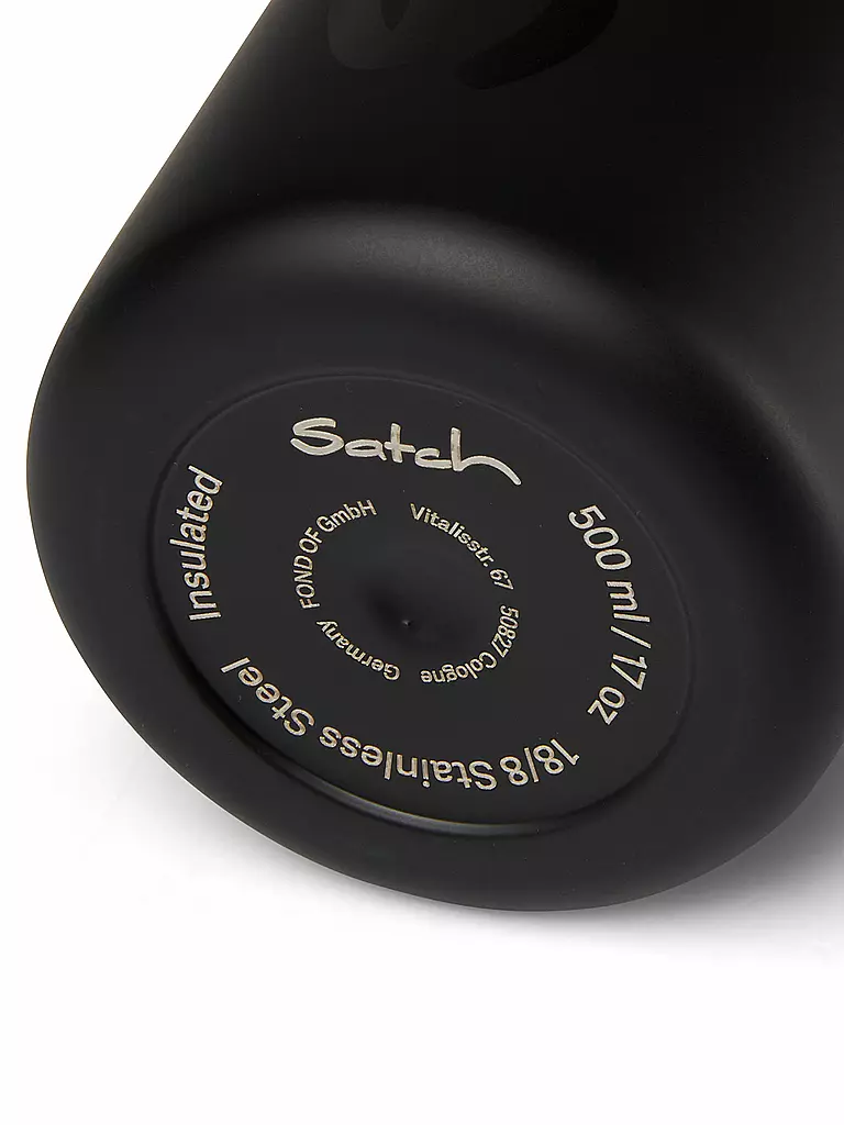 SATCH | Borraccia 0,5l Acciaio Inox Nera |