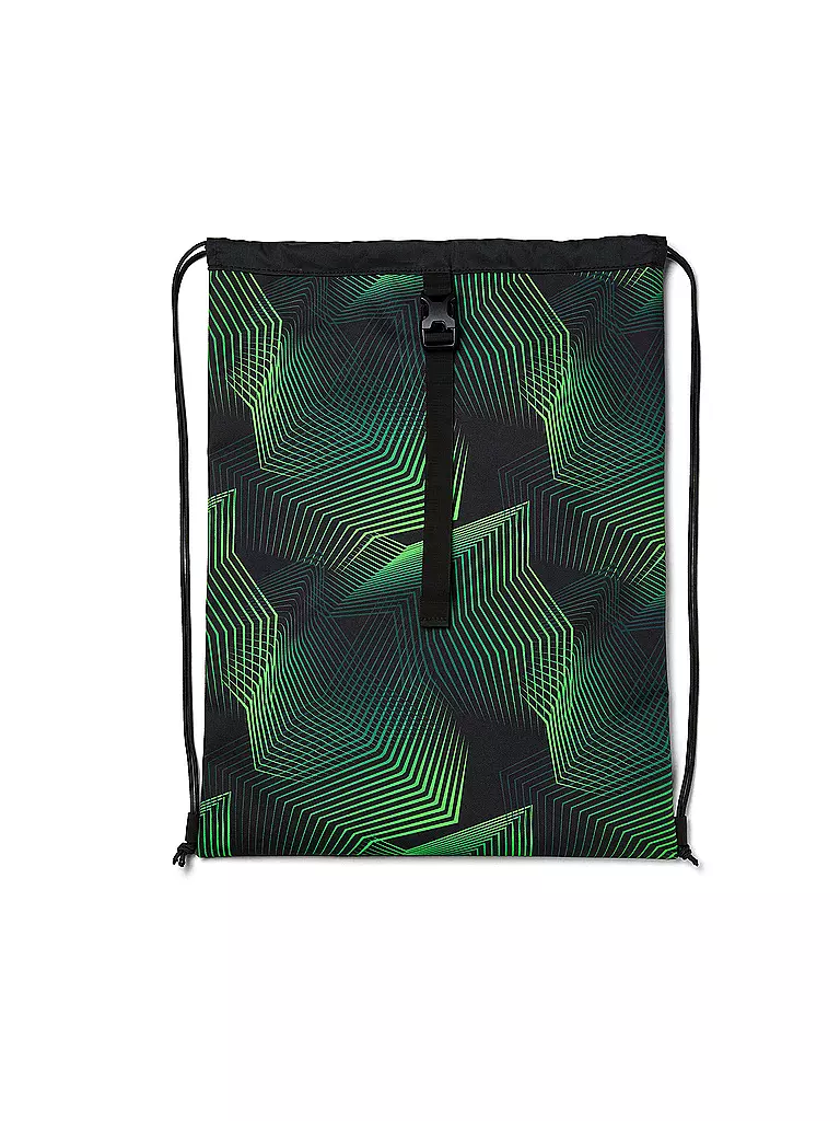 SATCH | Sacca da ginnastica Seismic Green | Nero