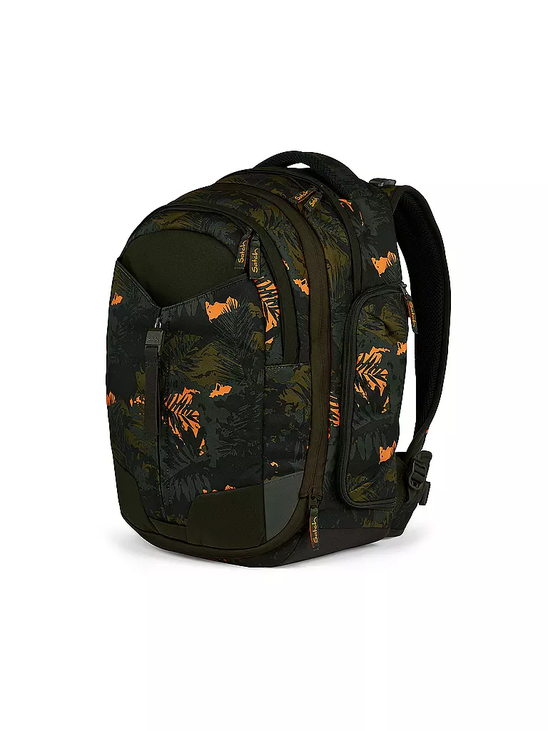 SATCH | Schulrucksack Match Jurassic Jungle | Verde scuro