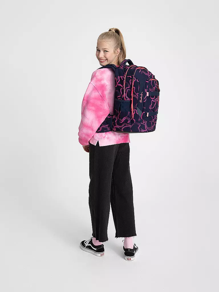 SATCH | Schulrucksack Pack - Pink Supreme | Blu scuro