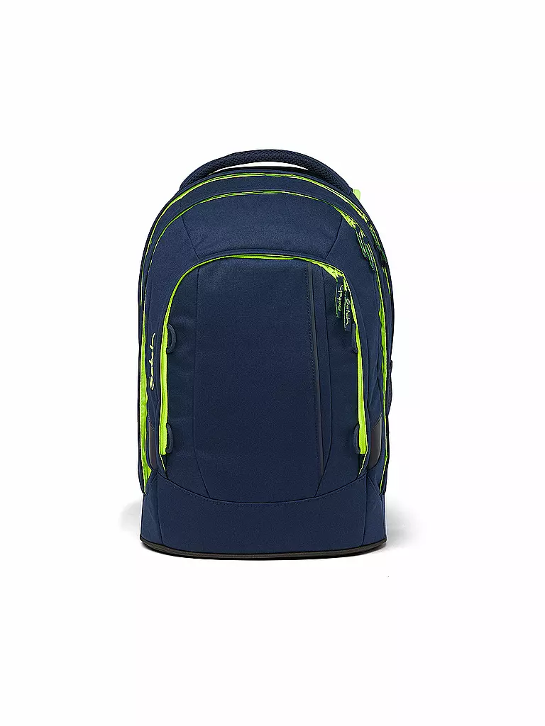 SATCH | Schulrucksack Pack - Toxic Yellow | Blu scuro