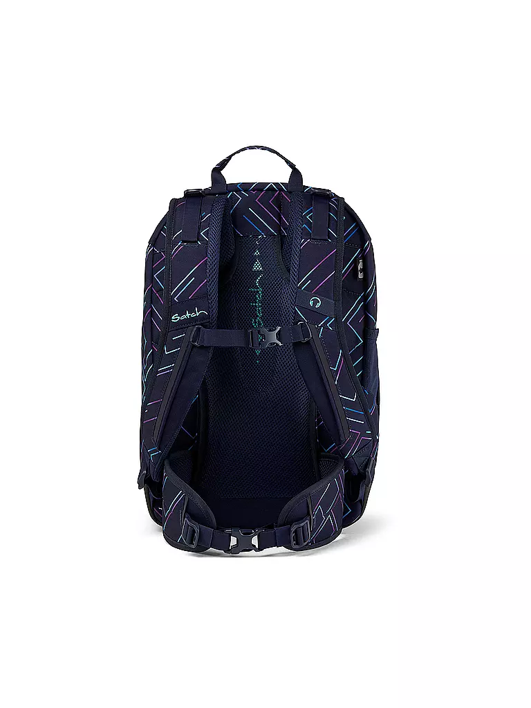 SATCH | Zaino per la scuola Air Purple Lazer | Blu scuro