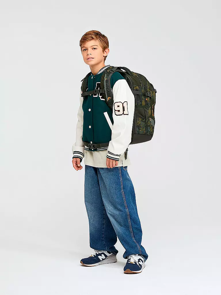 SATCH | Zaino Satch Match Jurassic Jungle | Verde scuro