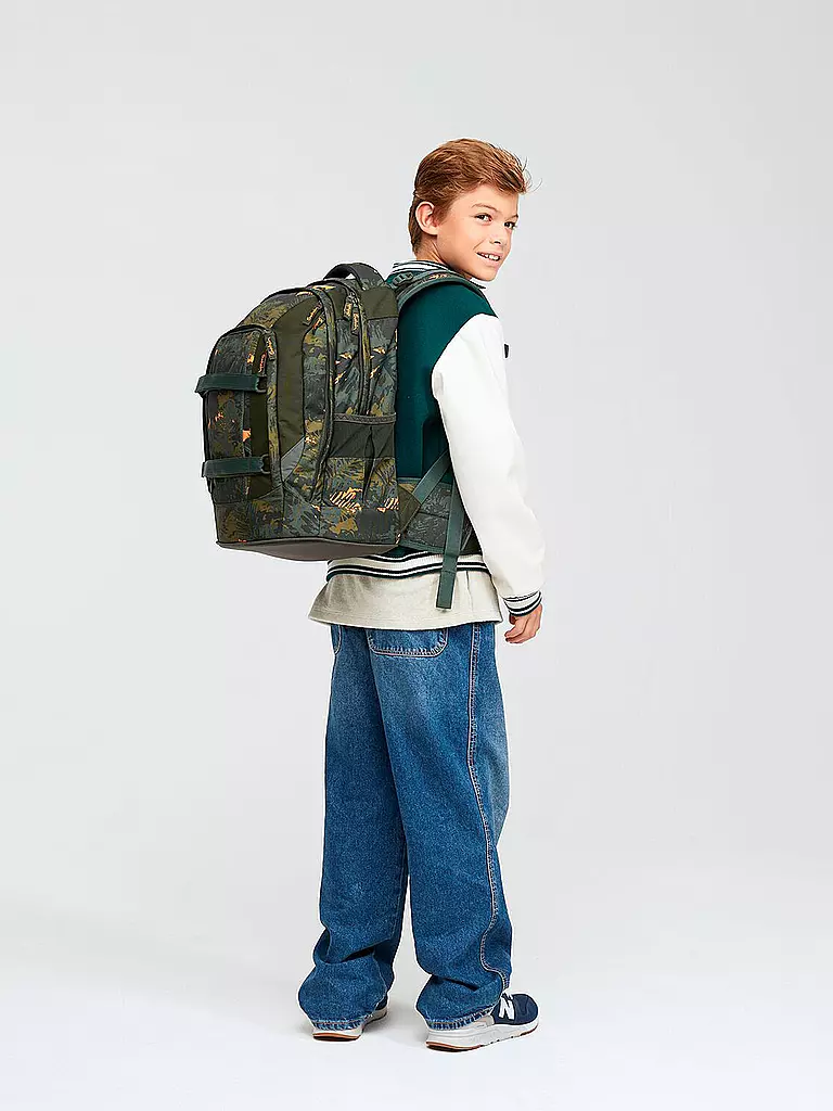 SATCH | Zaino Satch Pack Jurassic Jungle | Verde scuro
