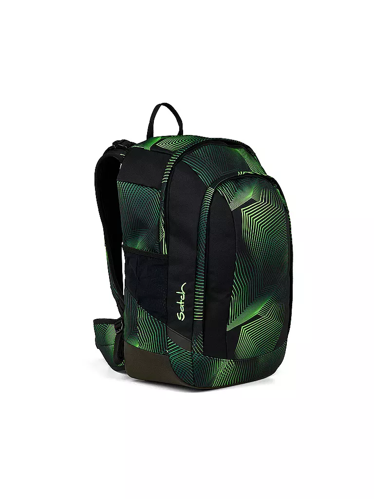 SATCH | Zaino scolastico Air Seismic Green | Nero