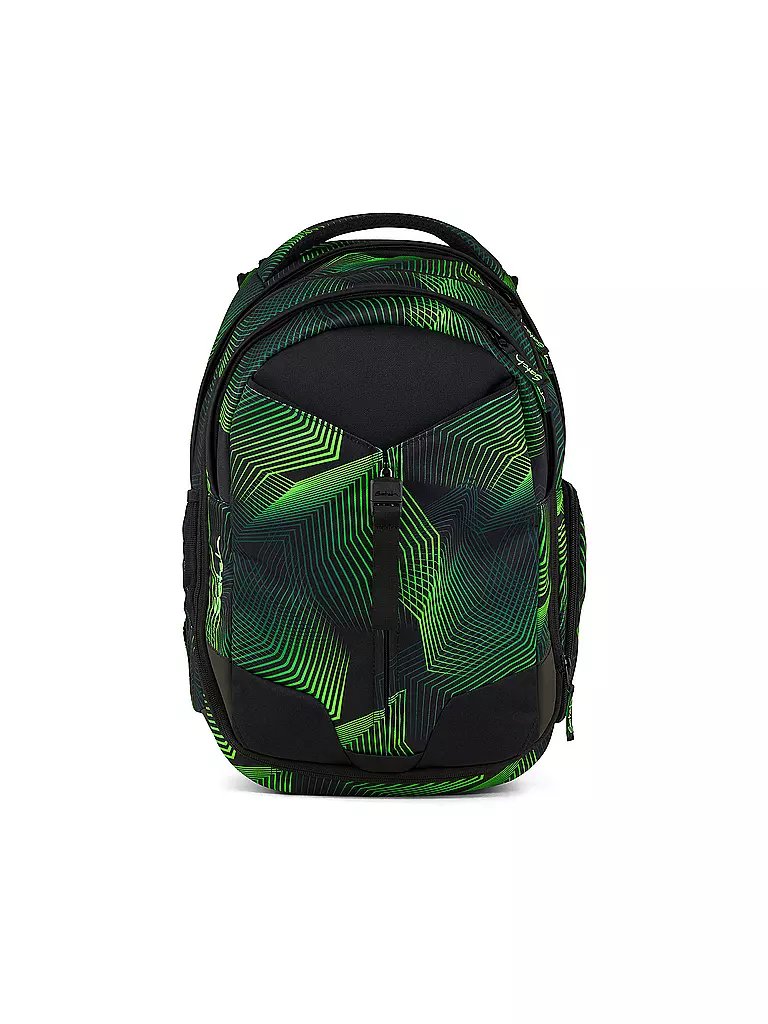 SATCH | Zaino scolastico Match Seismic Green | Nero