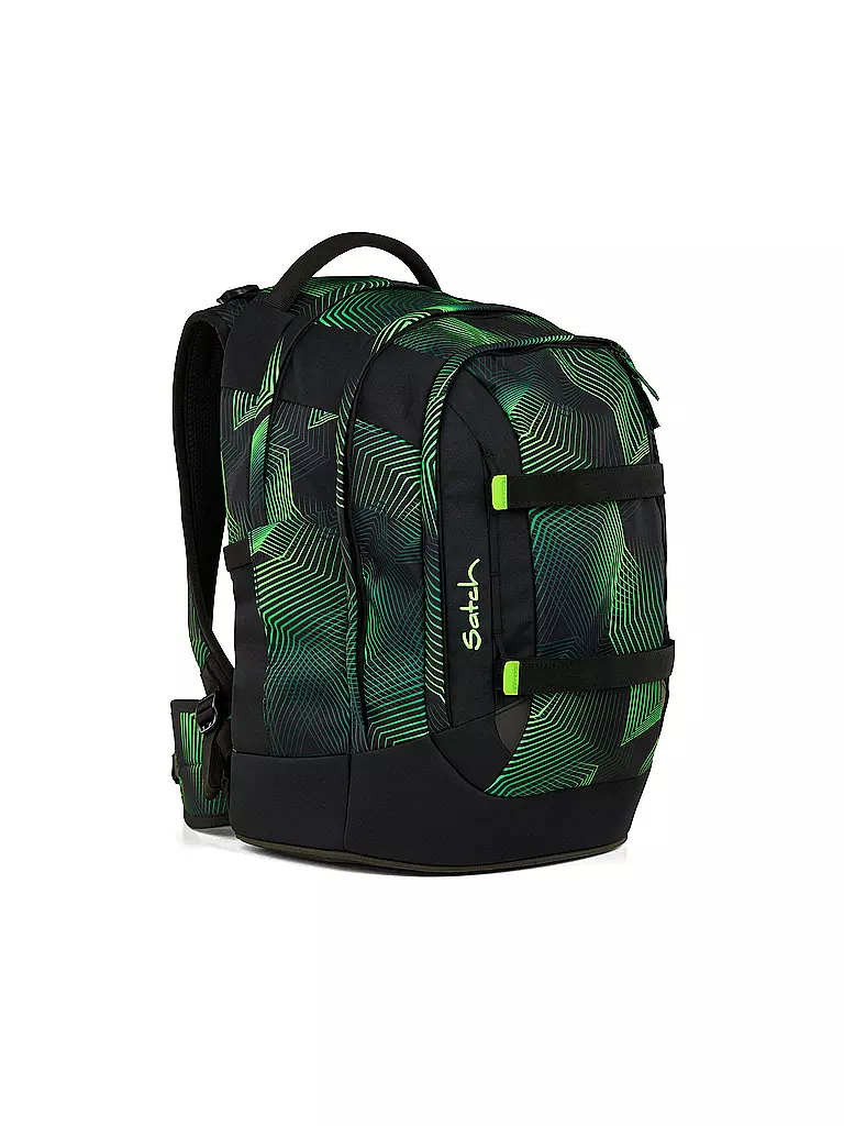 SATCH | Zaino scolastico Pack Seismic Green | Nero