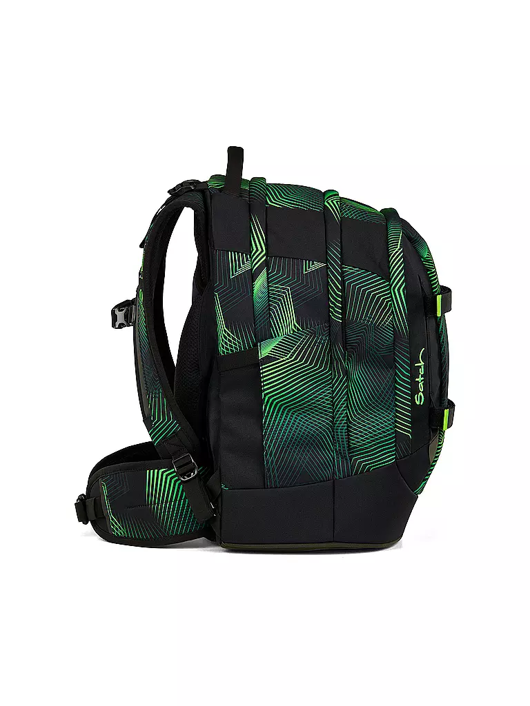 SATCH | Zaino scolastico Pack Seismic Green | Nero