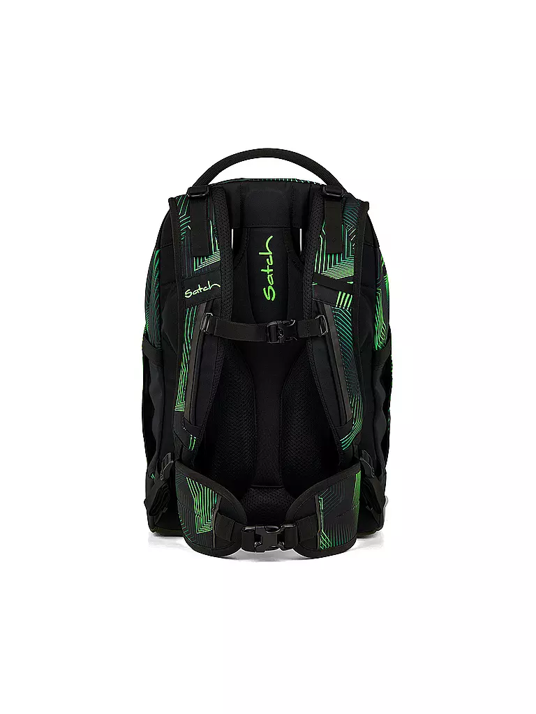 SATCH | Zaino scolastico Pack Seismic Green | Nero