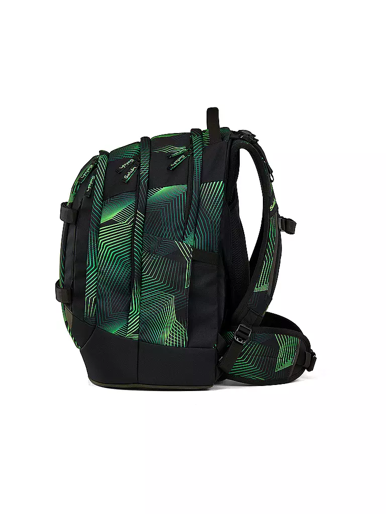 SATCH | Zaino scolastico Pack Seismic Green | Nero