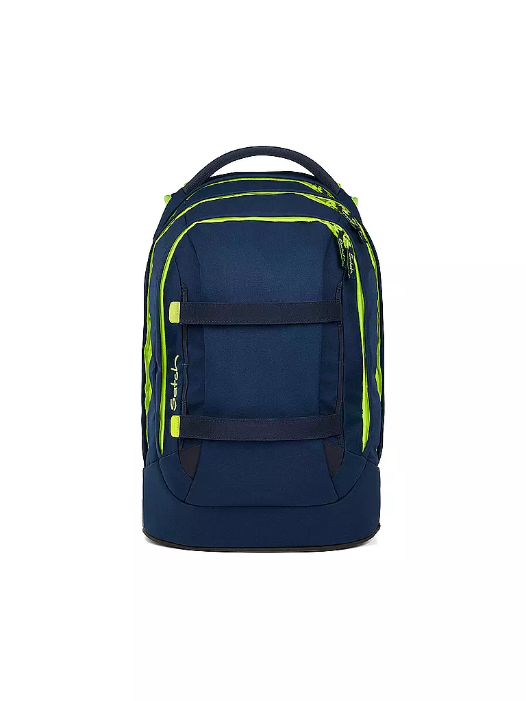 SATCH | Zaino scolastico Pack Toxic Yellow | Blu scuro