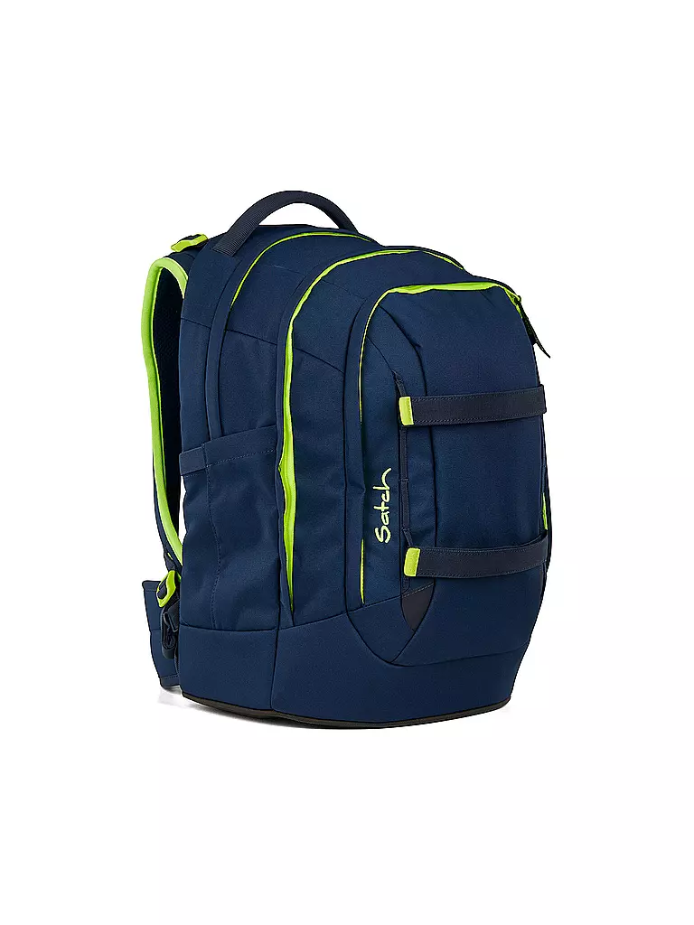 SATCH | Zaino scolastico Pack Toxic Yellow | Blu scuro