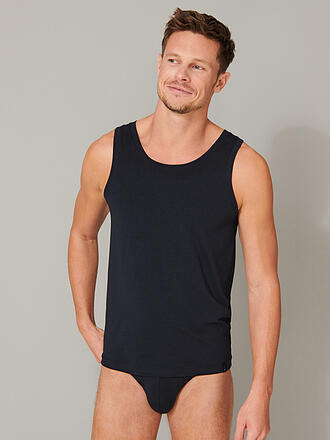 SCHIESSER | Maglia LONG LIFE SOFT blu nero