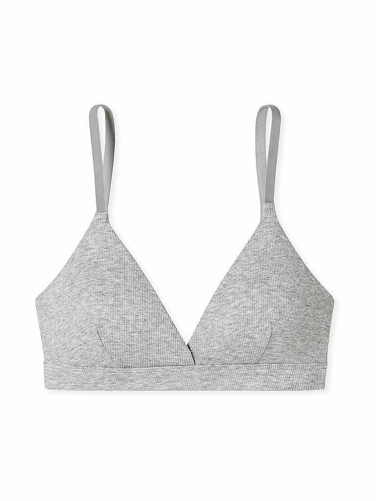 Reggiseno con imbottiture estraibili RIB grigio melange grigio chiaro 80C