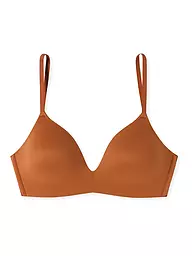 SCHIESSER | Reggiseno imbottito senza ferretto "Invisible Soft" bianco | Marrone