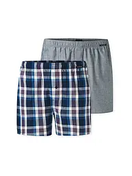 SCHIESSER | Boxer da uomo, confezione da 2, assortiti 5 | Blu