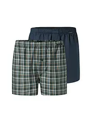 SCHIESSER | Boxer da uomo, confezione da 2, assortiti 5 | Blu