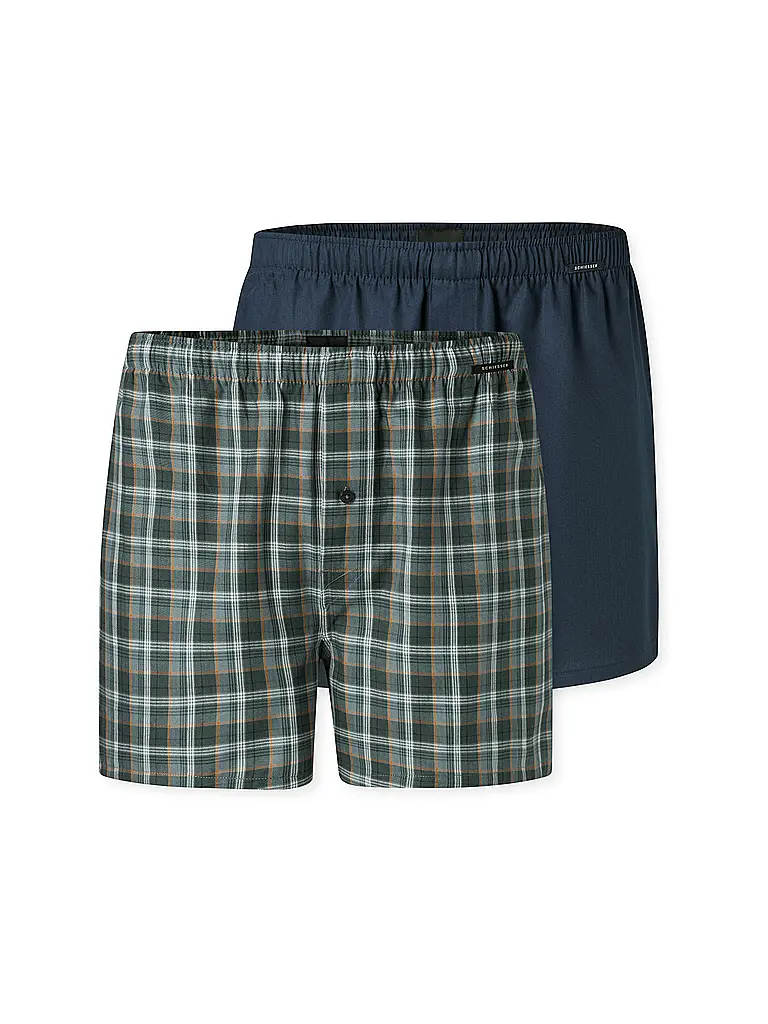 SCHIESSER | Boxer da uomo, confezione da 2, assortiti 5 | Blu