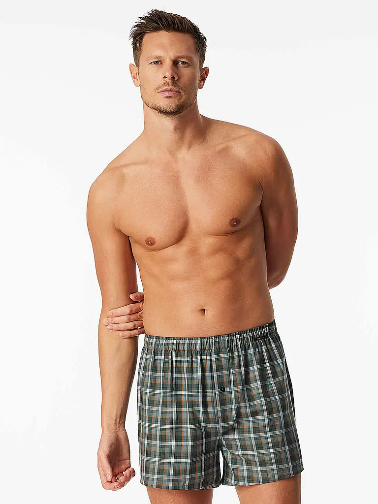 SCHIESSER | Boxer da uomo, confezione da 2, assortiti 5 | Blu