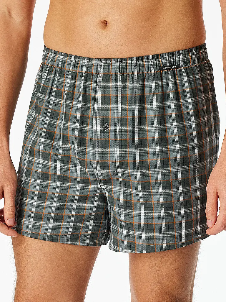 SCHIESSER | Boxer da uomo, confezione da 2, assortiti 5 | Blu