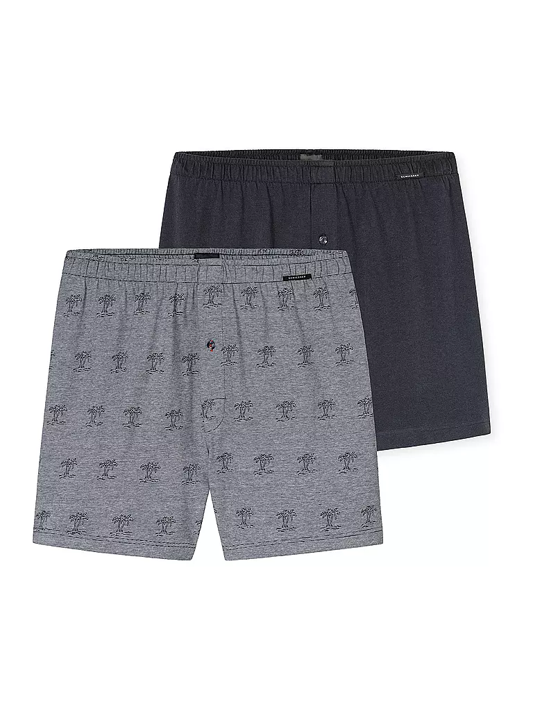SCHIESSER | Boxer da uomo, confezione da 2, assortiti 7 | Blu