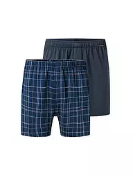 SCHIESSER | Boxer da uomo confezione da 2 assortiti 12 | Blu