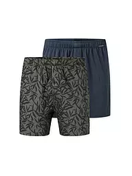 SCHIESSER | Boxer da uomo confezione da 2 assortiti 12 | Blu