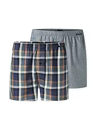 SCHIESSER | Boxer da uomo, confezione da 2, assortiti 5 | Blu