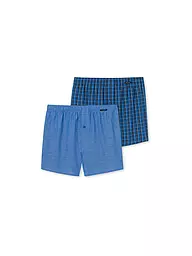 SCHIESSER | Boxer da uomo confezione da 2 | Blu