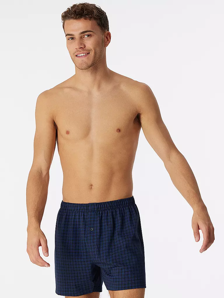 SCHIESSER | Boxer NOS blu scuro | Blu