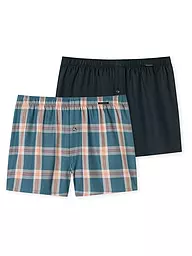 SCHIESSER | Boxer da uomo confezione da 2 assortiti 4 | Blu