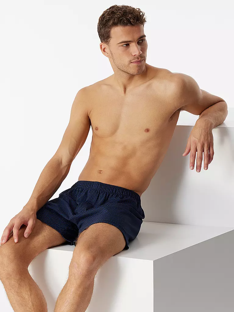 SCHIESSER | Boxershorts NOS blu scuro | Blu
