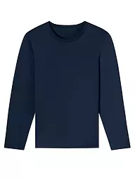 SCHIESSER | Maglietta da pigiama a maniche lunghe | Blu scuro