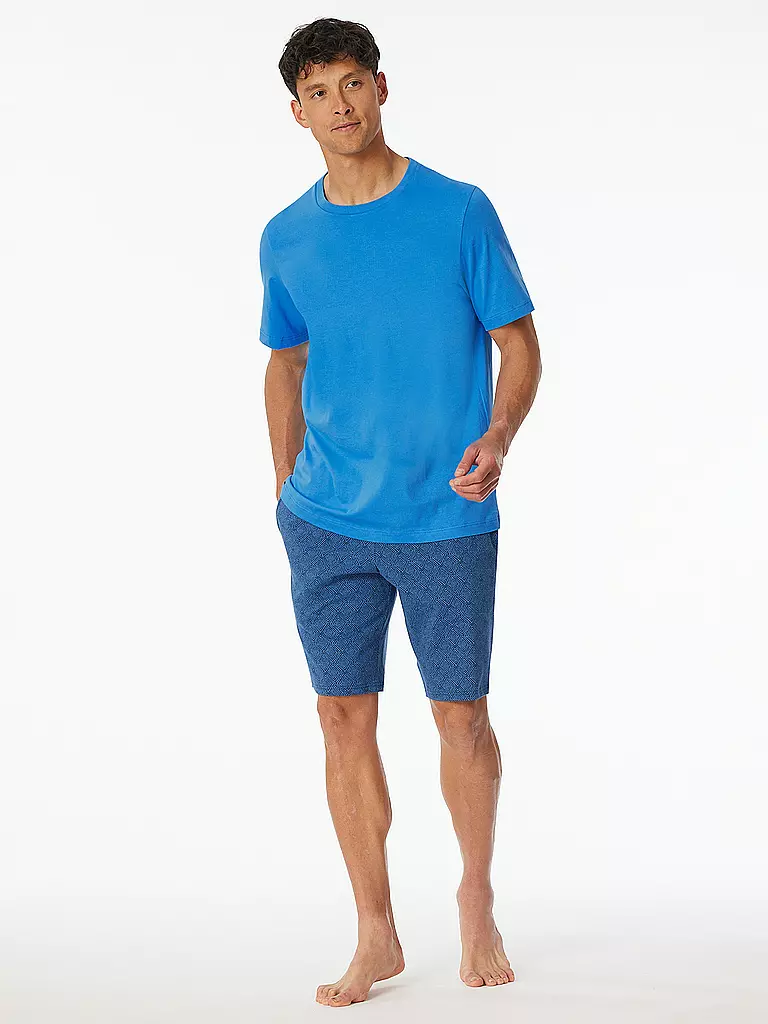 SCHIESSER | Maglietta da pigiama | Blu